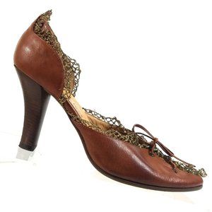 Duccio Del Duca Women D'Orsay Lace Pumps Size 38